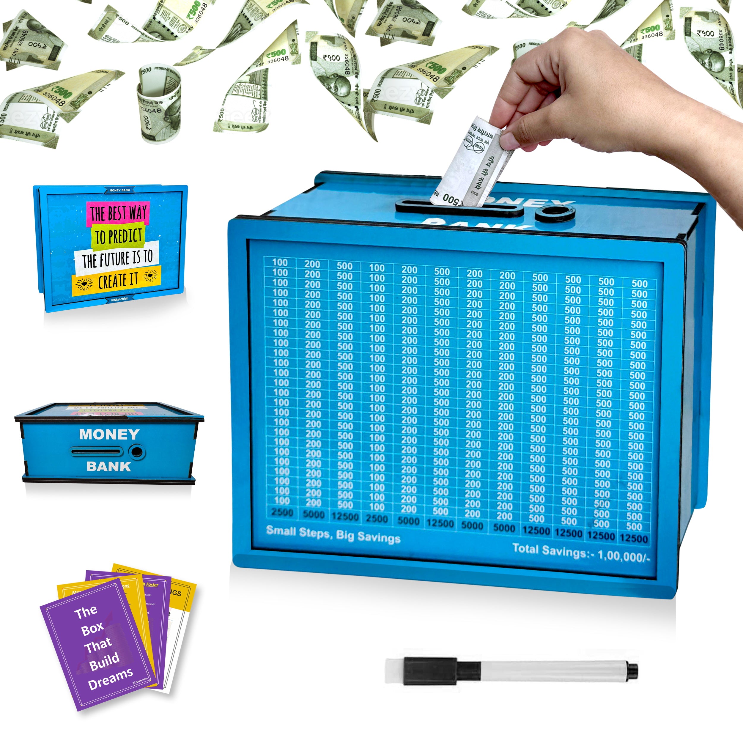 Sketchfab 1 Lakh Money Saving Piggy Bank (Motivation)