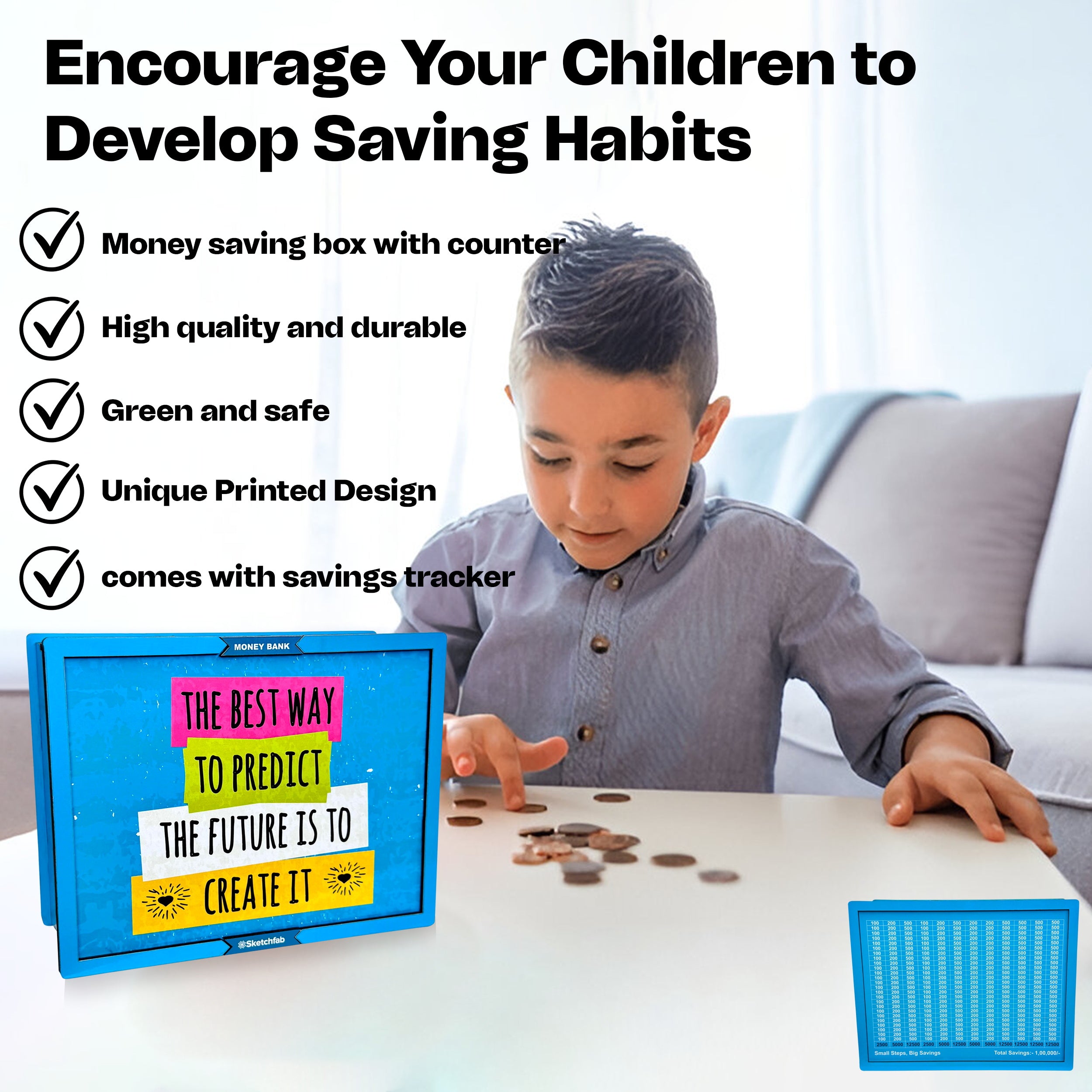 Sketchfab 1 Lakh Money Saving Piggy Bank (Motivation)