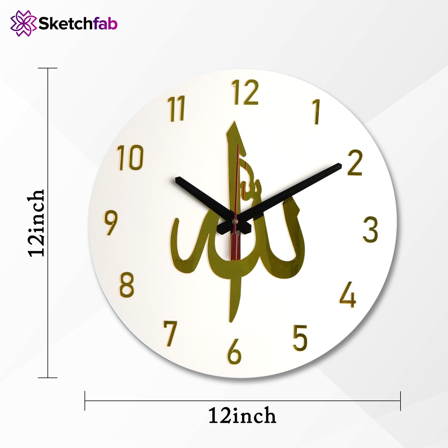 ALLAH wall clock -Muslim Design -1520169