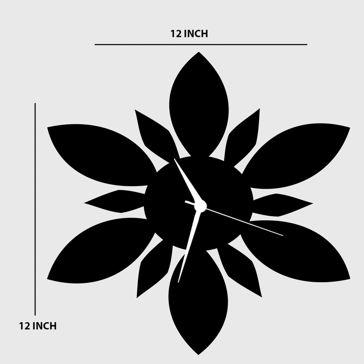 Flower Design Wall Clock (1510051)