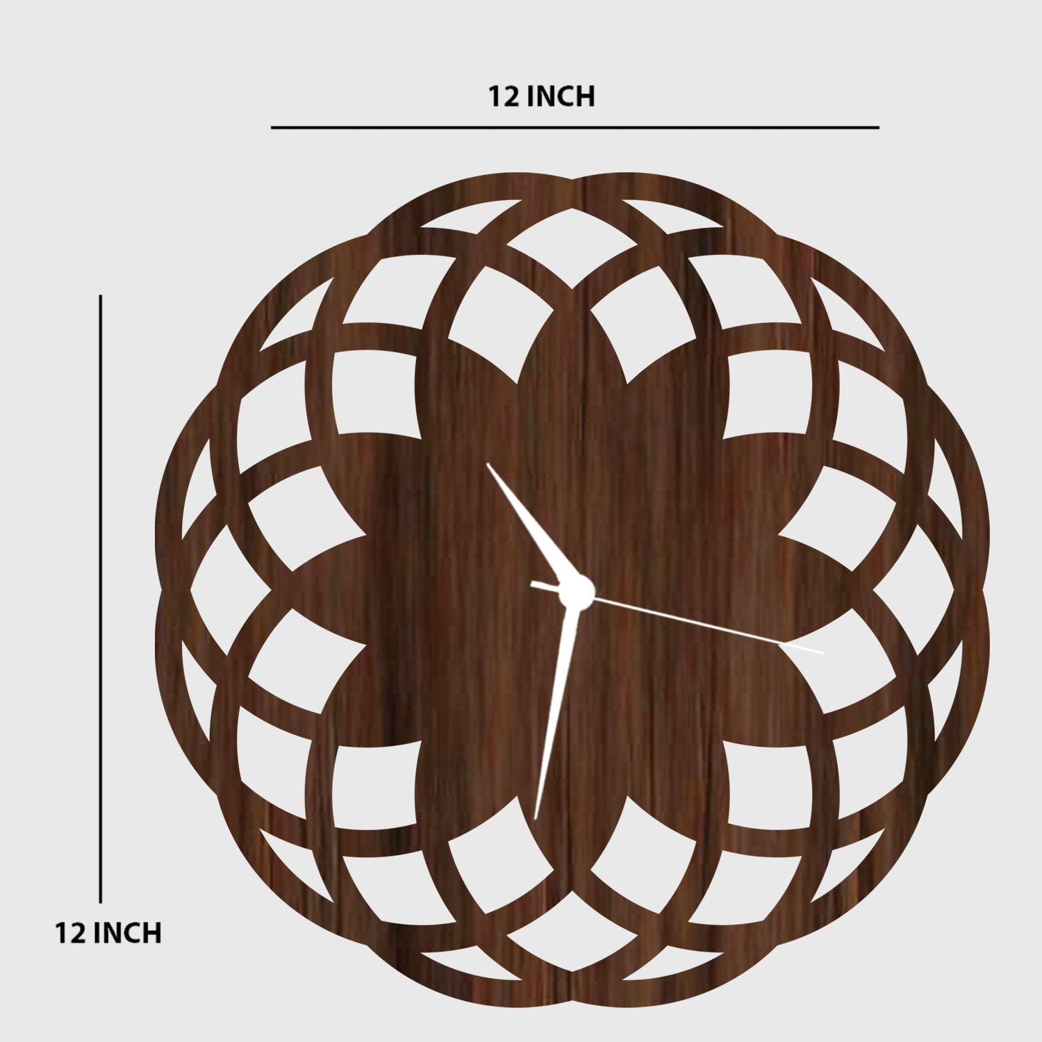 Circular Stencil Design Wall Clock (1510058)