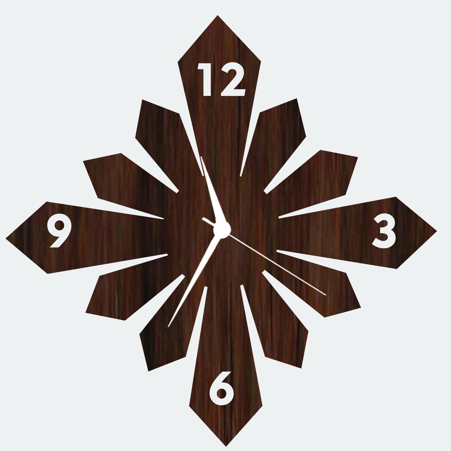 Designer Rhombus shape wooden Wall Clock (1510060)