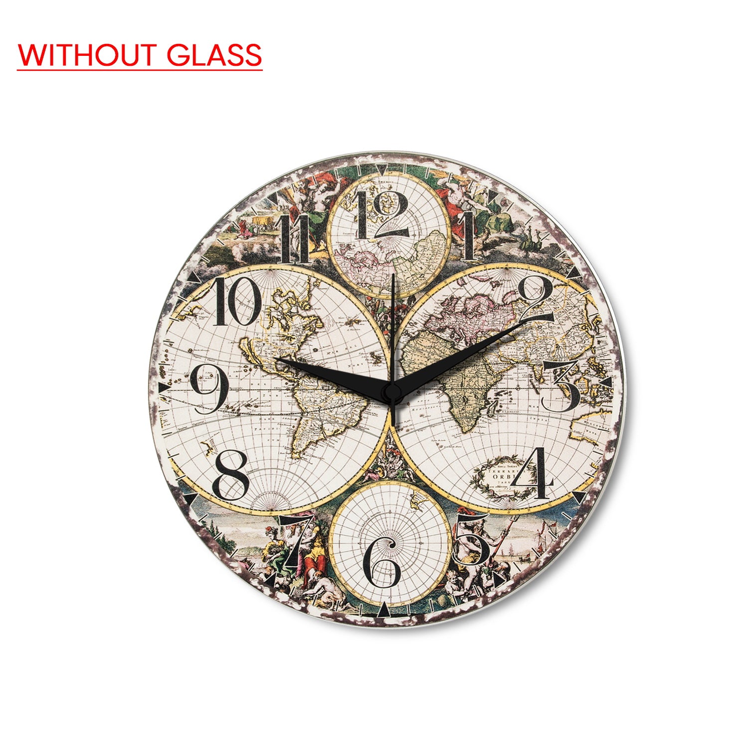 Wall Clock Attractive Print Round Wall Clock(LC-1510108)