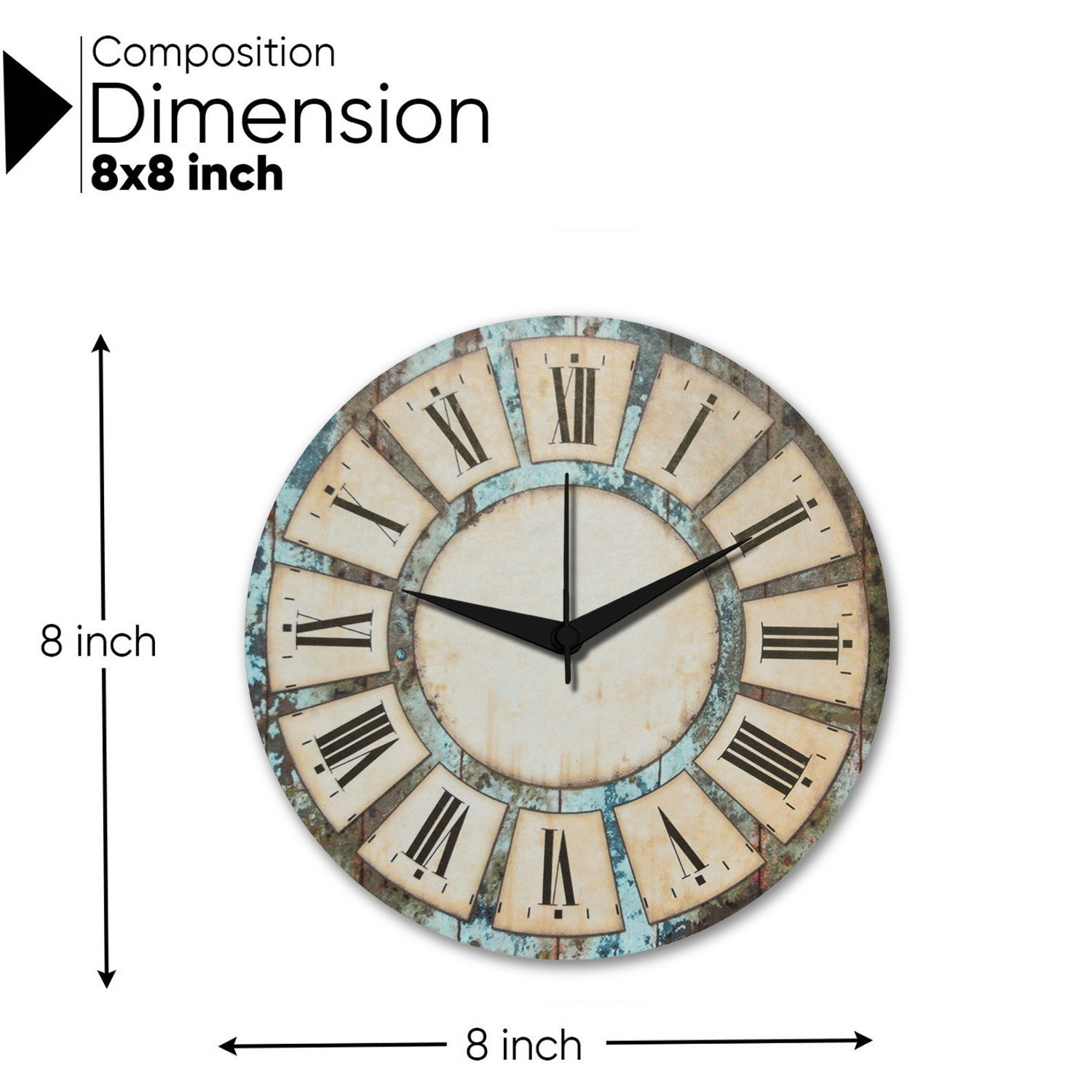 Wall Clock Attractive Print Round Wall Clock (LC-1510114)
