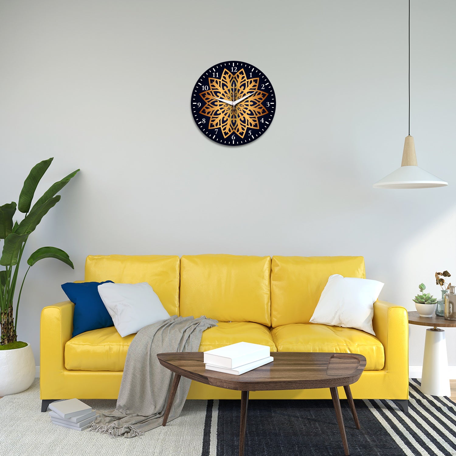 Wall Clock Attractive Print Round Wall Clock (MADE IN INDIA)